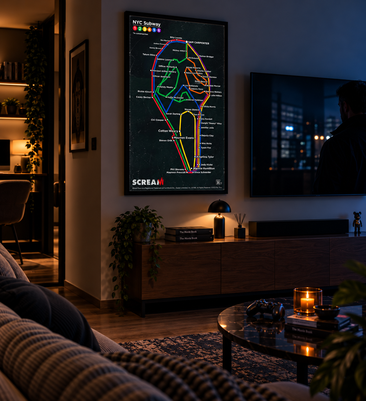 Çığlık 3 Sinema Posteri – A2 Ultra İnce LED Lightbox Çerçeve