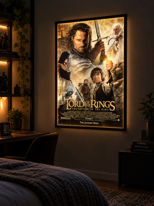Yüzüklerin Efendisi - Kralın Dönüşü Sinema Posteri – A2 Ultra İnce LED Lightbox Çerçeve (Kopya)