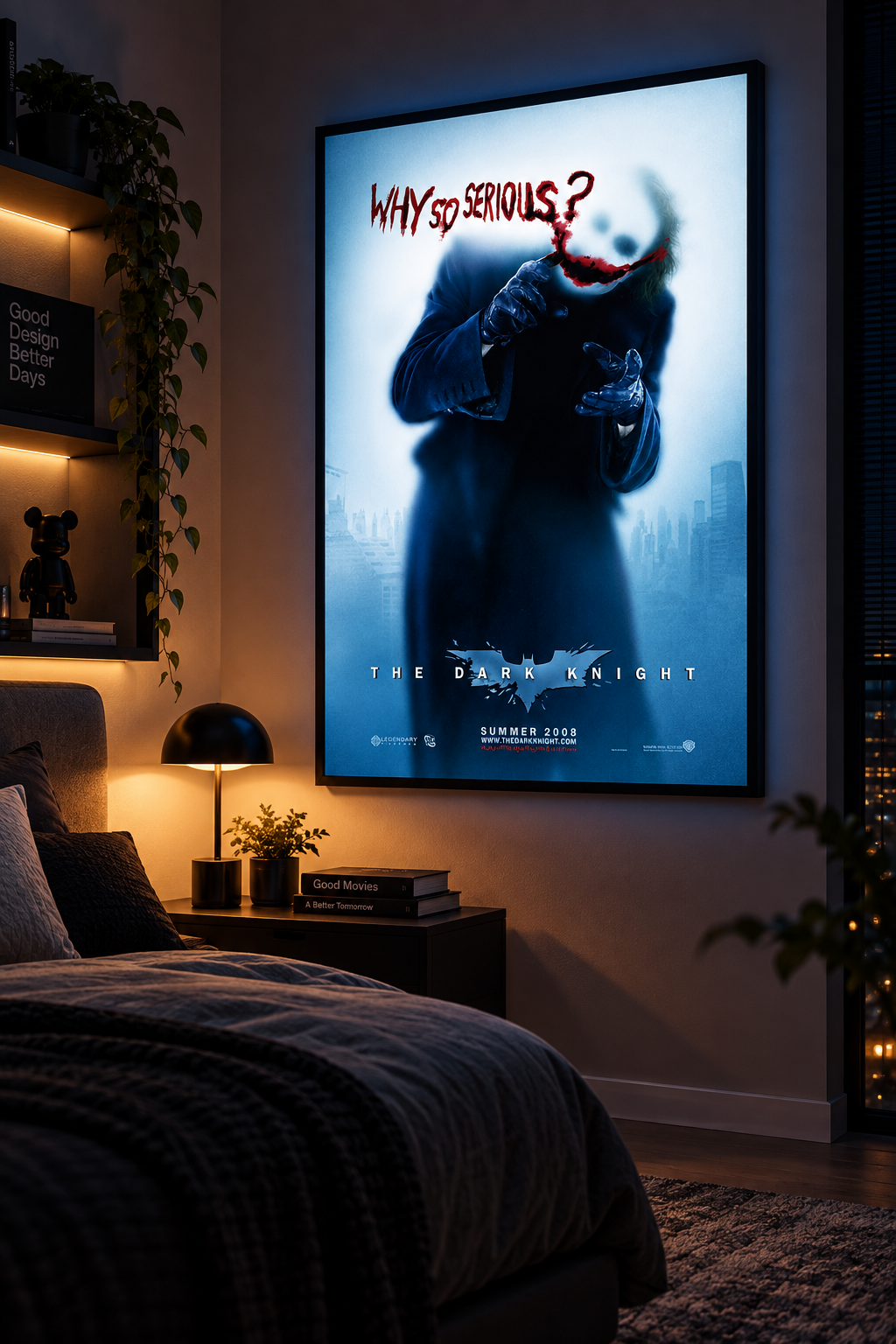 Joker Sinema Posteri – A2 Ultra İnce LED Lightbox Çerçeve
