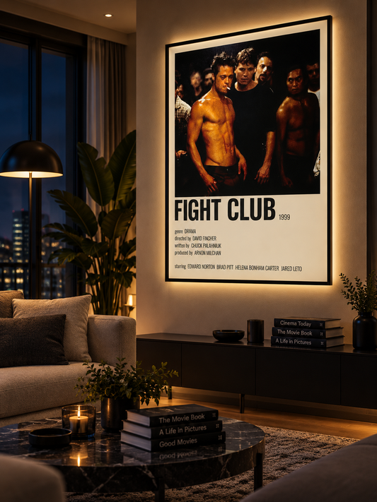 Dövüş Kulübü Sinema Posteri – A2 Ultra İnce LED Lightbox Çerçeve