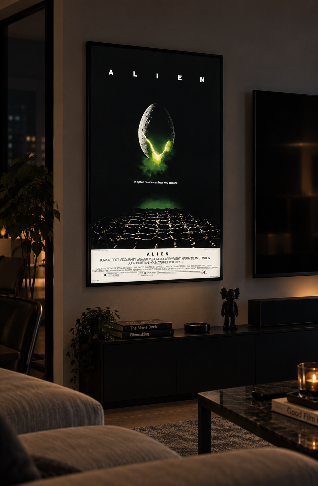 Alien Sinema Posteri – A2 Ultra İnce LED Lightbox Çerçeve
