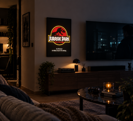 Jurassic Park Sinema Posteri – A2 Ultra İnce LED Lightbox Çerçeve