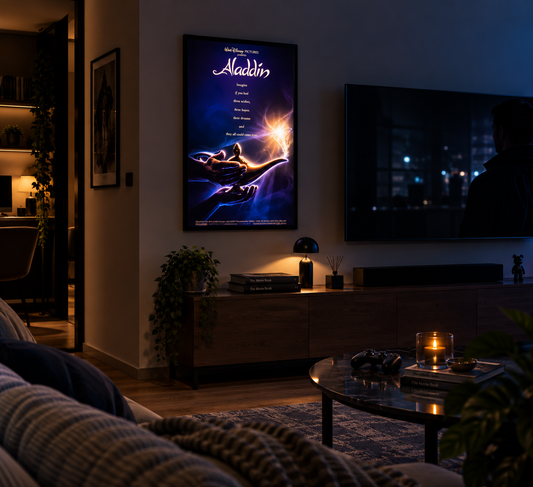 Aladdin Sinema Posteri – A2 Ultra İnce LED Lightbox Çerçeve