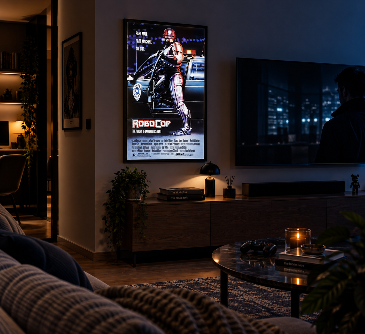 Robocop Sinema Posteri – A2 Ultra İnce LED Lightbox Çerçeve