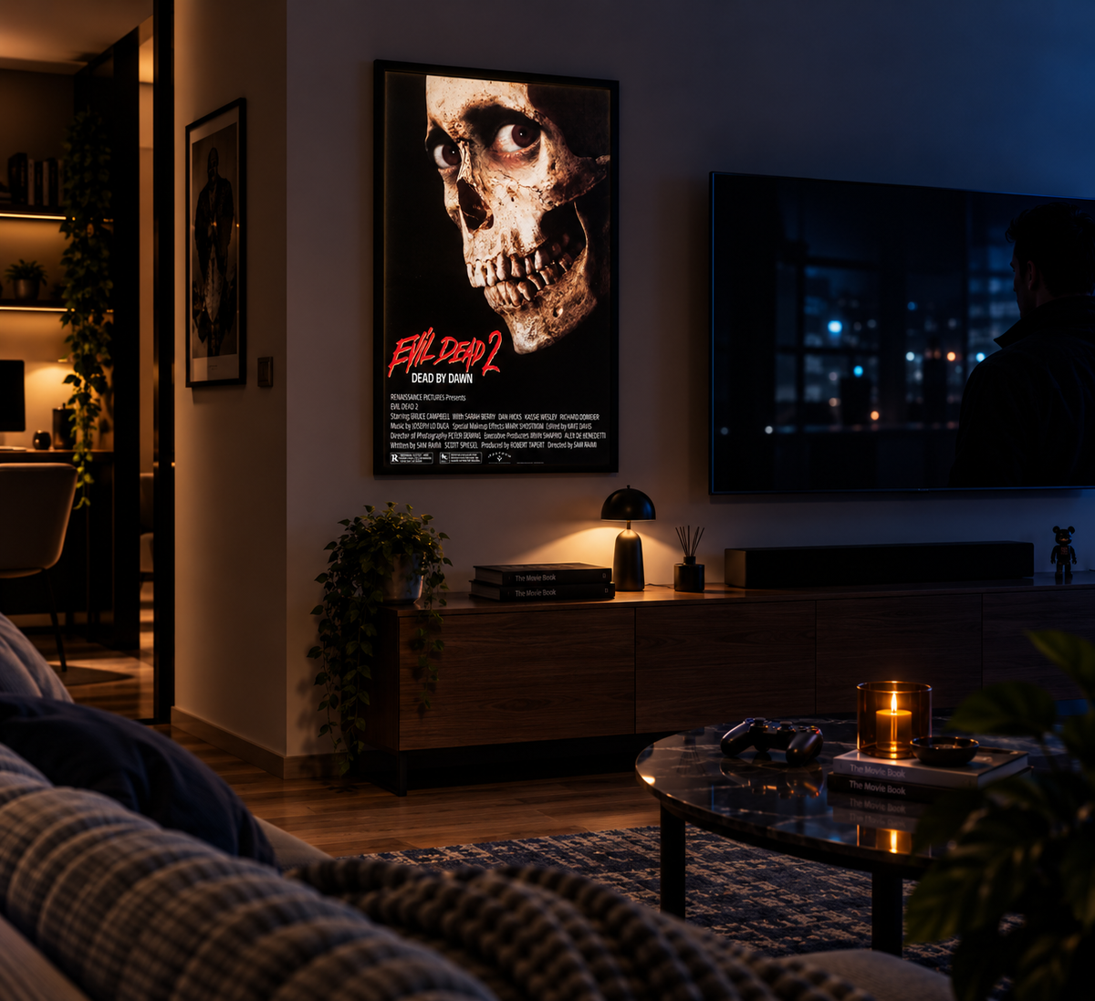 Evil Dead 2 Sinema Posteri – A2 Ultra İnce LED Lightbox Çerçeve