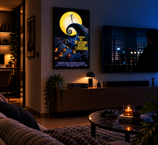 The Nightmare Before Christmas Sinema Posteri – A2 Ultra İnce LED Lightbox Çerçeve